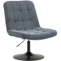 Svita Henry Loungestuhl Cocktailsessel Drehfuß Loungesessel Grau