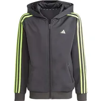 Adidas Kinder Kapuzensweat Train Essentials, CARBON/LUCLEM, 176