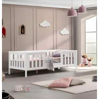 Aea Bettrahmen Kinderbett Bett Kinderzimmer Kinderzimmermöbel Weiß Holz neu
