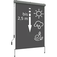 Noor Senkrechtmarkise Exklusiv anthrazit 150x250cm