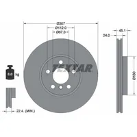 Textar Bremsscheibe PRO+