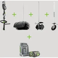 EGO MRC2306E-K2403 Multi-Tool Antriebseinheit + Kehrbürste + Rotocut +