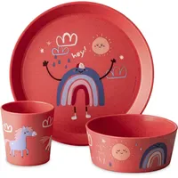 Koziol Kindergeschirr Dreams + organic red