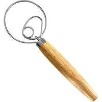 Layba Dänischer Teigbesen – Edelstahlschlaufen & ergonomischer Holzgriff –