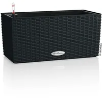 LECHUZA Balconera Cottage 40 cm x 19 cm Graphit-Schwarz
