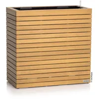 LECHUZA PALO Natural Wood 80 wide high Eukalyptusholz, Bewässerungssystem,