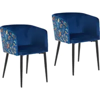 Hti-Living Esszimmerstuhl Destin Blue Fantasy 2er-Set