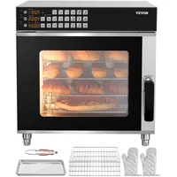 Vevor Konvektionsofen Kommerzieller Toaster Bäcker Edelstahl 58L Ofen