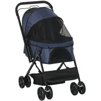 PawHut Hundewagen für kleine Hunde Katzen Pet Stroller Oxford