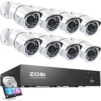 ZOSI 8CH 5MP PoE Schwarz
