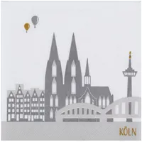 Räder Cocktailservietten Stadtsilhouette Köln 25 x 25 cm 20