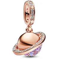 Pandora 782437C01 Charm-Anhänger Planet Saturn Roségoldfarben