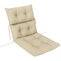 Outsunny Sitzkissen, 115x56 cm Stuhlkissen mit Bindebänder, 10cm dick