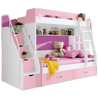 Aea Jugendbett Betten Rosa Kinderbett Doppelstockbett Stockbett Holz Möbel