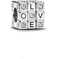 Pandora Moments Beweglicher Spielzeugwürfel Charm aus Sterling Silber mit