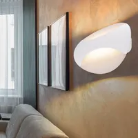 GLOBO LED Wand Lampe Metall Leuchte Weiß Oval Wohn
