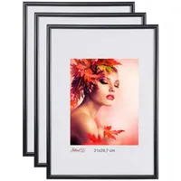 Ideal Trend Bilderrahmen Collage schwarz 40x50 cm 3 St.