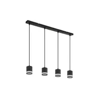 GLOBO Lucero 4-flg. 80 x 120 cm zylinderförmig schwarz-weiß