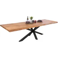 Sam CALI 160 (260) x 90 cm Akazie naturbelassen/schwarz