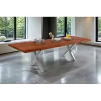 Sam Esstisch Baumkante Akazie nuss 160 (260) x 90