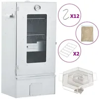VidaXL Räucherofen mit Kaltrauchgenerator Verzinkter Stahl 44,5 x 29