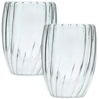 Intirilife Doppelwandiges Thermo Glas 0,21 l 2-tlg.