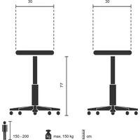 HJH Office Barhocker VANTAGGIO HIGH - Grün