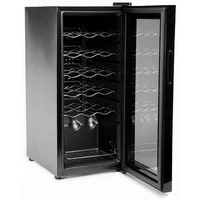 Melchioni Weinkühlschrank VERMENTINO 18 C Weinkühlschrank Kompakter 18-Flaschen-Weinkühler schwarz