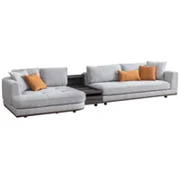 Aea Exklusive Ecksofa L - Form Grau Wohnzimmer Eckgarnitur