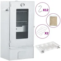 VidaXL Räucherofen mit Kaltrauchgenerator Verzinkter Stahl 44,5 x 29