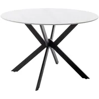 MCA Furniture Ubate Ø 120 cm weiß marmoriert