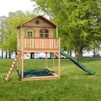 Axi Spielhaus Andy Braun/Grün mit Rutsche Grün 480 cm