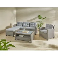 Konifera Gartenlounge-Set »Cordoba«, (Set, 11 tlg., 2x Bank, 1x