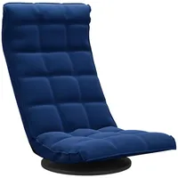 VidaXL Bodenstuhl Drehbar Blau Samt