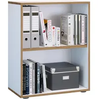VCM Holzregal stehend platzsparender Aktenschrank Maße ca. H. 74