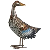 Dehner Metall-Ente, ca. B30/H44/T16 cm, braun