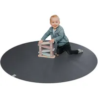 SanoSoft Krabbelmatte Rund, Made in Germany, Öko-Tex Anti-Rutsch Krabbelunterlage