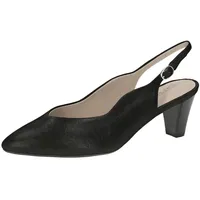 CAPRICE Slingpumps in BLACK Metallic), 38 EU