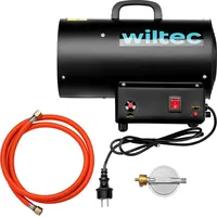 Wiltec Gasheizgebläse 15 kW, Gas Heizkanone mit 30 W
