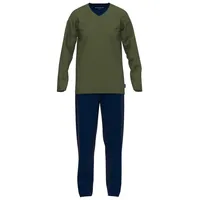 Tom Tailor Pyjama in Grün/Dunkelblau | Gr.: S