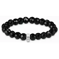 Thomas Sabo Bead-Armband Obsidian schwarz X0292-023-11-L17 Größe 17 cm