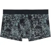 HOM Herren Boxershorts - Trunk, Tigers, Unterhose, gemustert Dunkelgrau