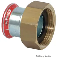 Geberit Mapress C-Stahl Übergang mit Überwurfmutter d35-G1 1/2 verzinkt