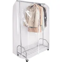 Onvaya Kleiderständer mit Abdeckhülle 120 x 50 x 180