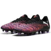 Puma Future 8 Play FG/AG Fussballschuh, Black White-Glowing RED,