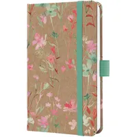 Sigel Wochenkalender 2026 A6, braun, grün "Green Floral Serenity",