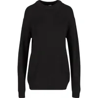 URBAN CLASSICS Rib Basic Pullover Black 5XL