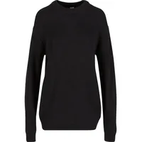 URBAN CLASSICS Rib Basic Pullover Black L