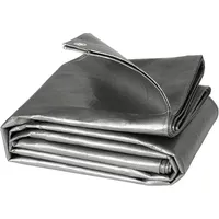 Woltu Abdeckplane wasserdicht, 180 g/m2 PE Gewebeplane mit Ösen,