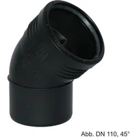 Geberit Silent-PP Bogen 45 Grad, Außendurchmesser 160mm